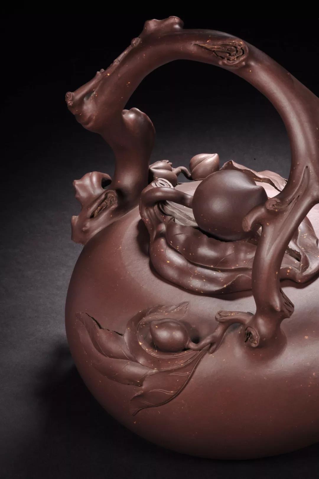 10種最美花器提梁壺，精美別致雕花紫砂壺!