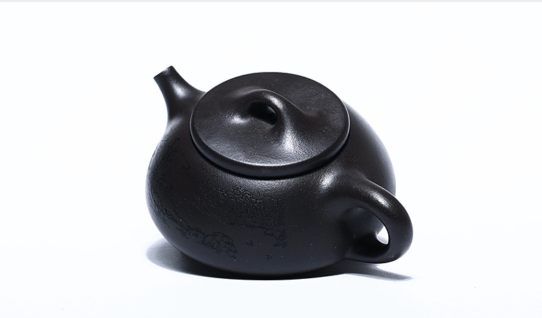 石瓢手工紫砂壺，精致典雅紫砂壺