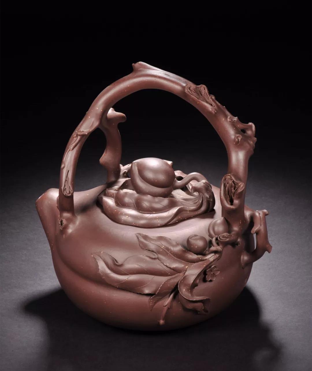 10種最美花器提梁壺，精美別致雕花紫砂壺!